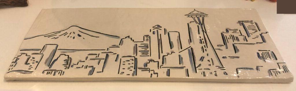 Lucy Aherns, 12th Grade, "Seattle Skyline"