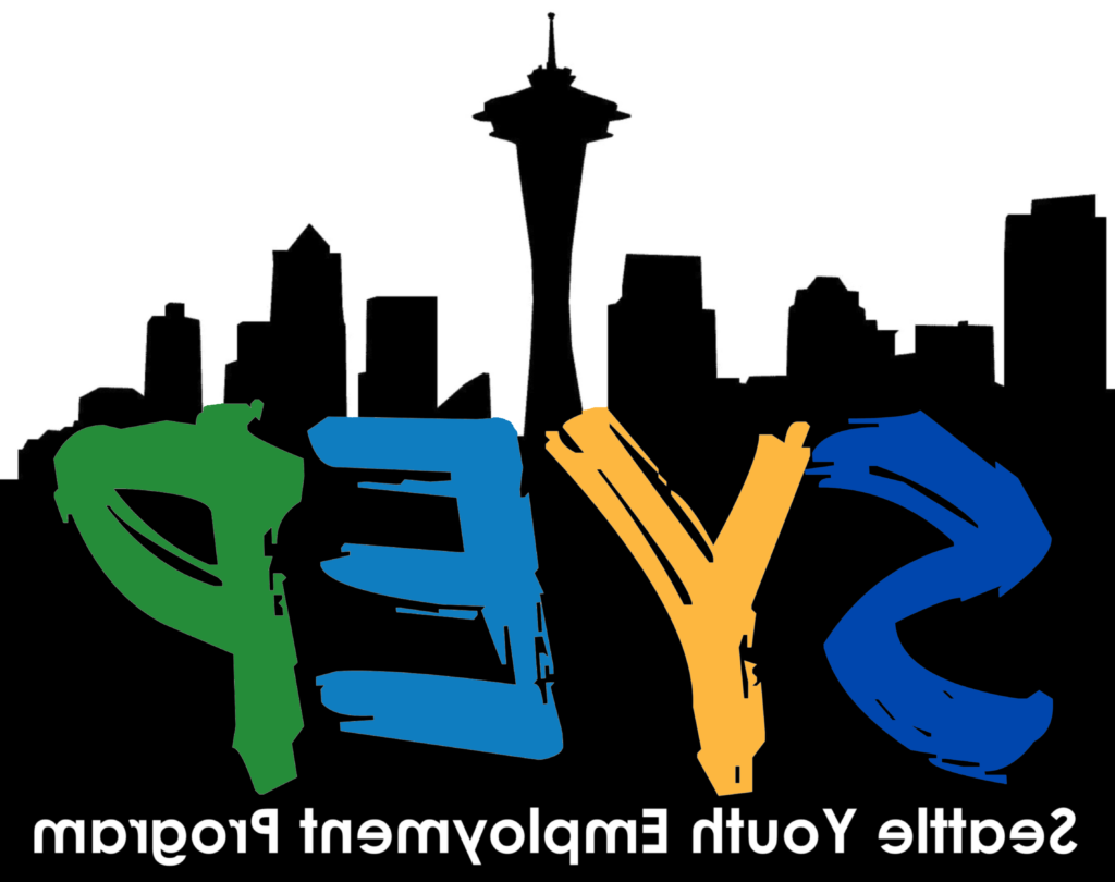SYEP Logo with skyline in background